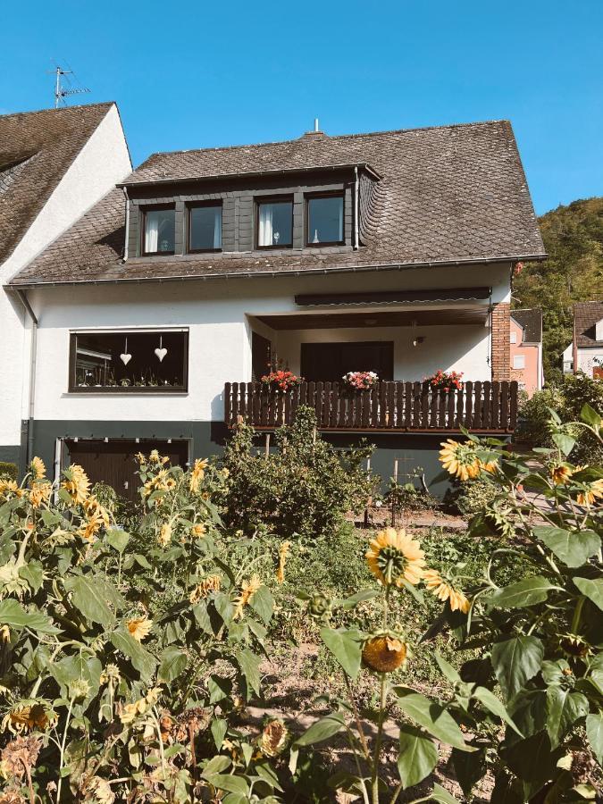 Ferienwohnung Moselflair Mit Direktem Blick Auf Die Mosel Und Weinberge Oberfell Buitenkant foto